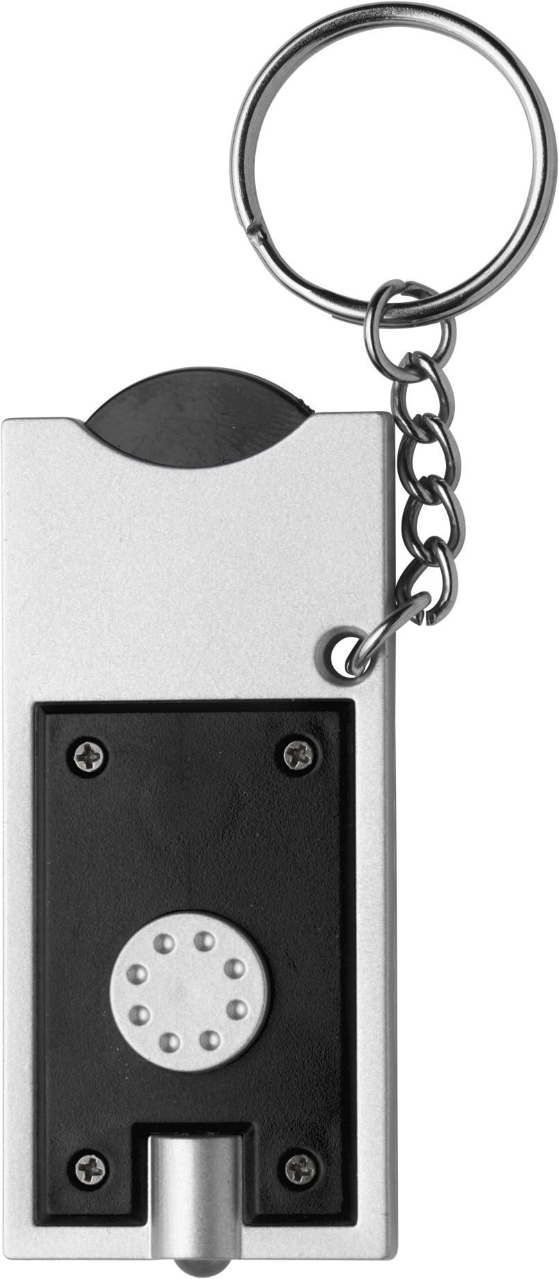 Porte-clés Madeleine – LED – Jeton, noir