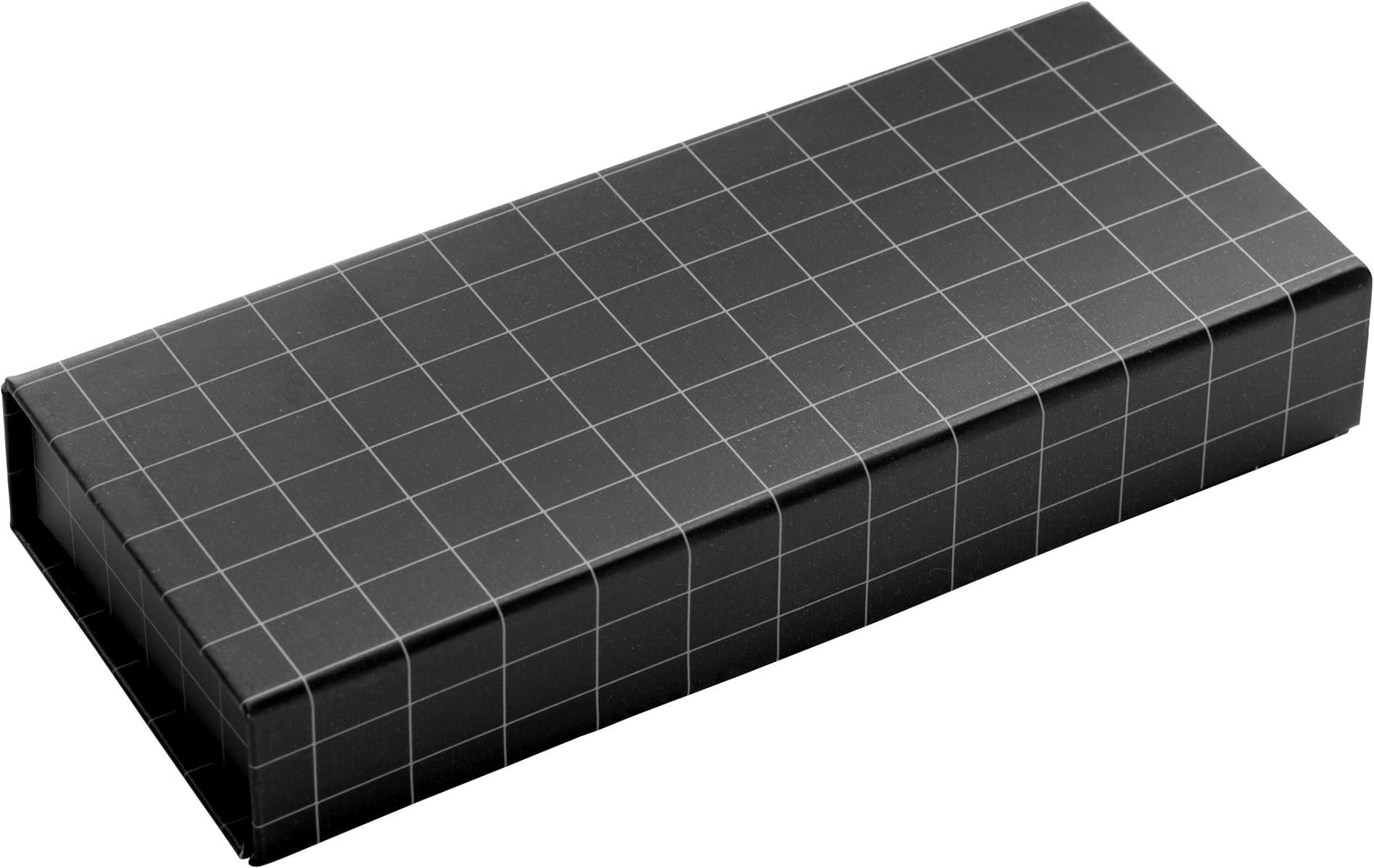 Schreibset Daniel – Metall – 2 Stück, schwarz/silber