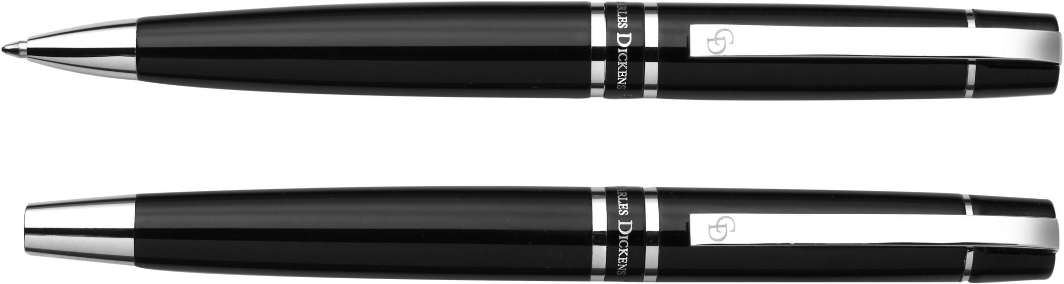 Charles Dickens parure Santana – 2 pièces, noir