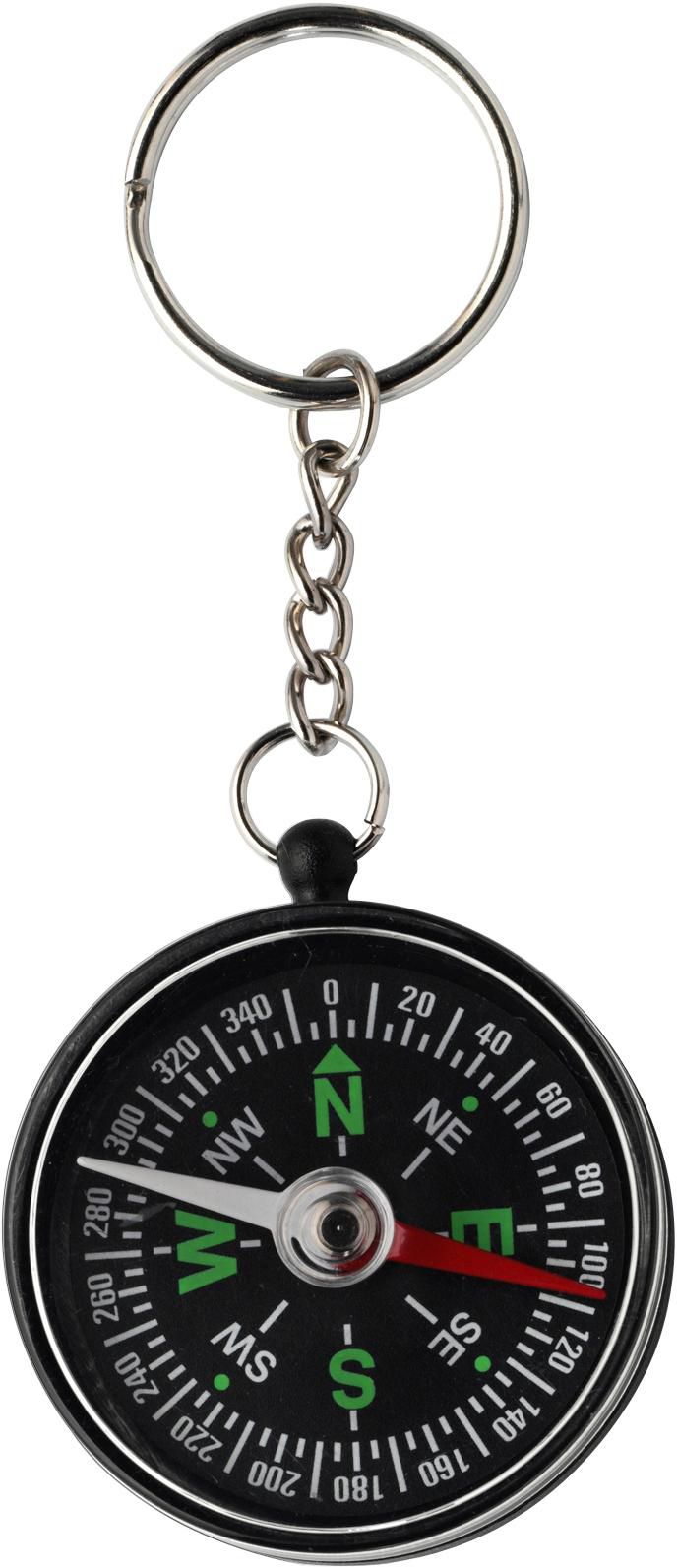 Key holder Samara – Plastic – With compass, black