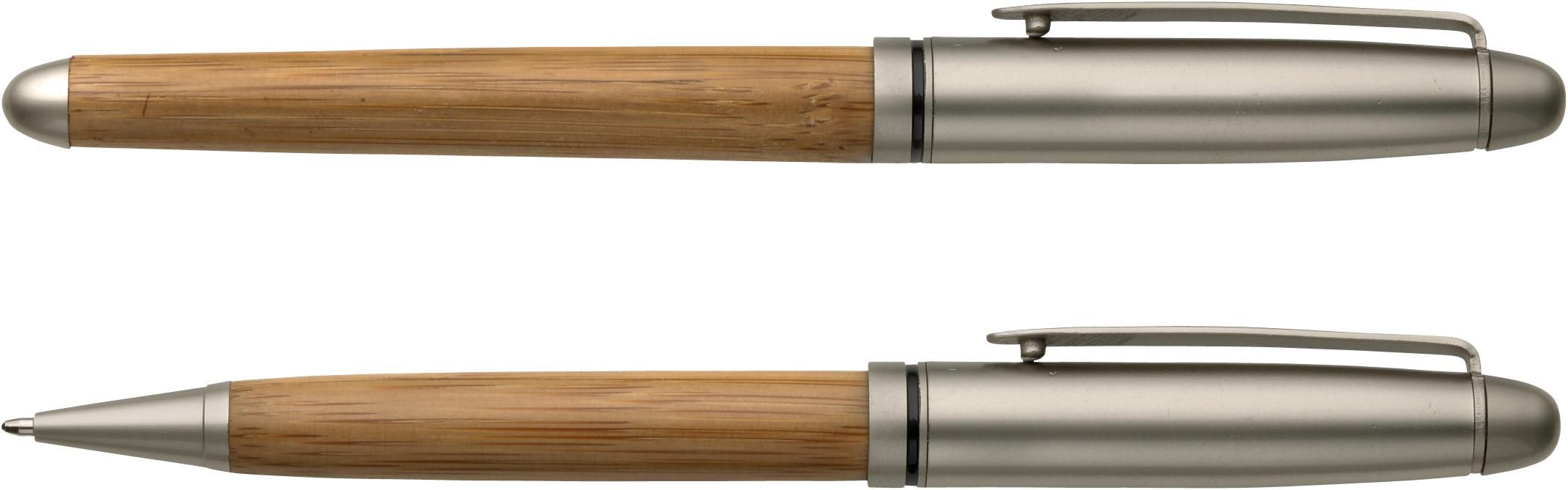 Writing set Addie – Bamboo, brown