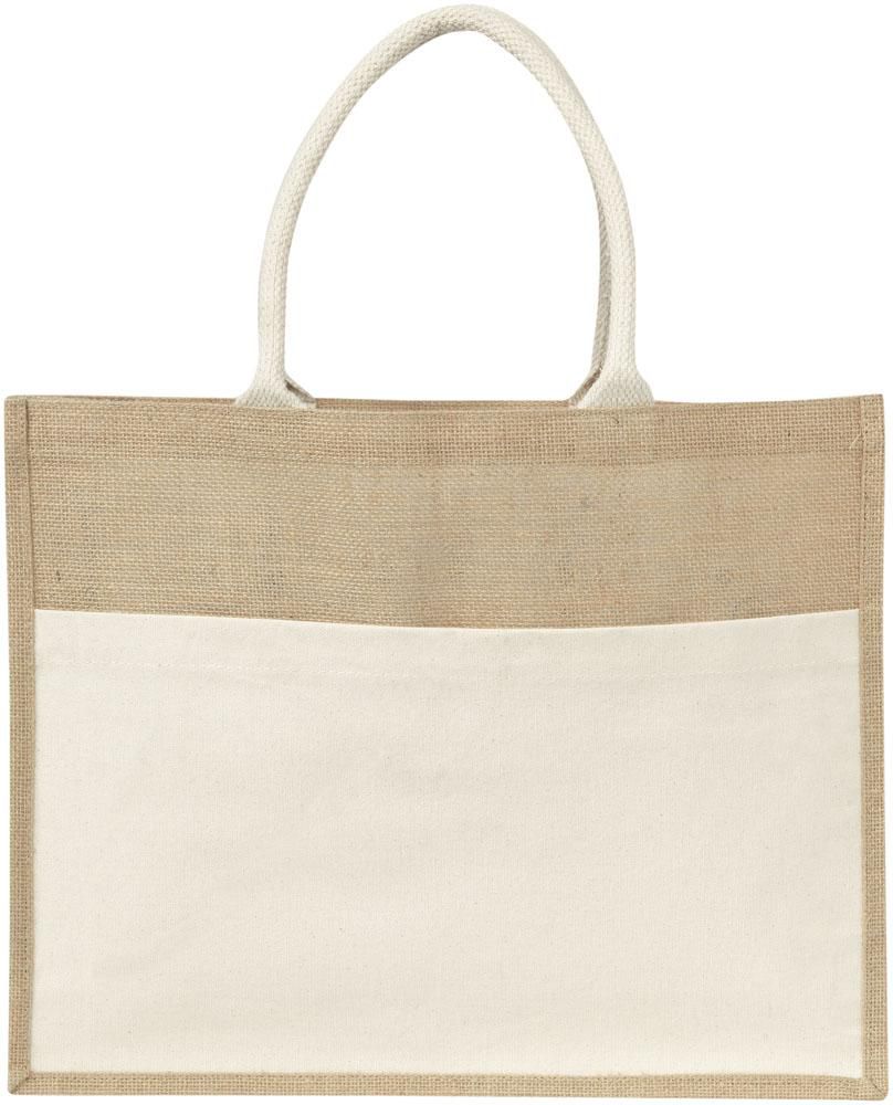 Jutetasche Livvie – Laminiert – 325 g/m², neutral