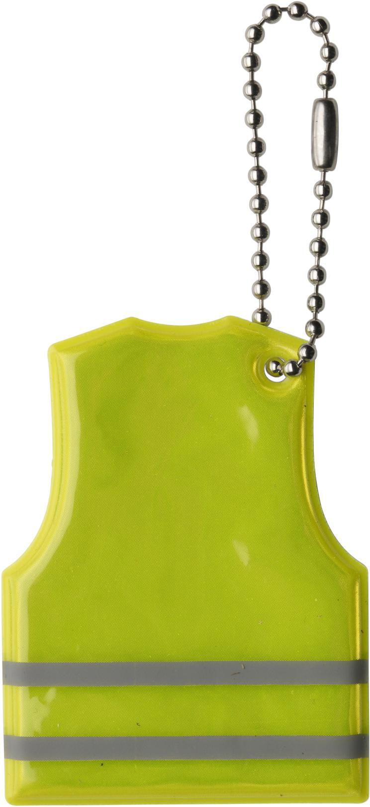Schlüsselanhänger Cecily – Warnwesten-Form, gelb