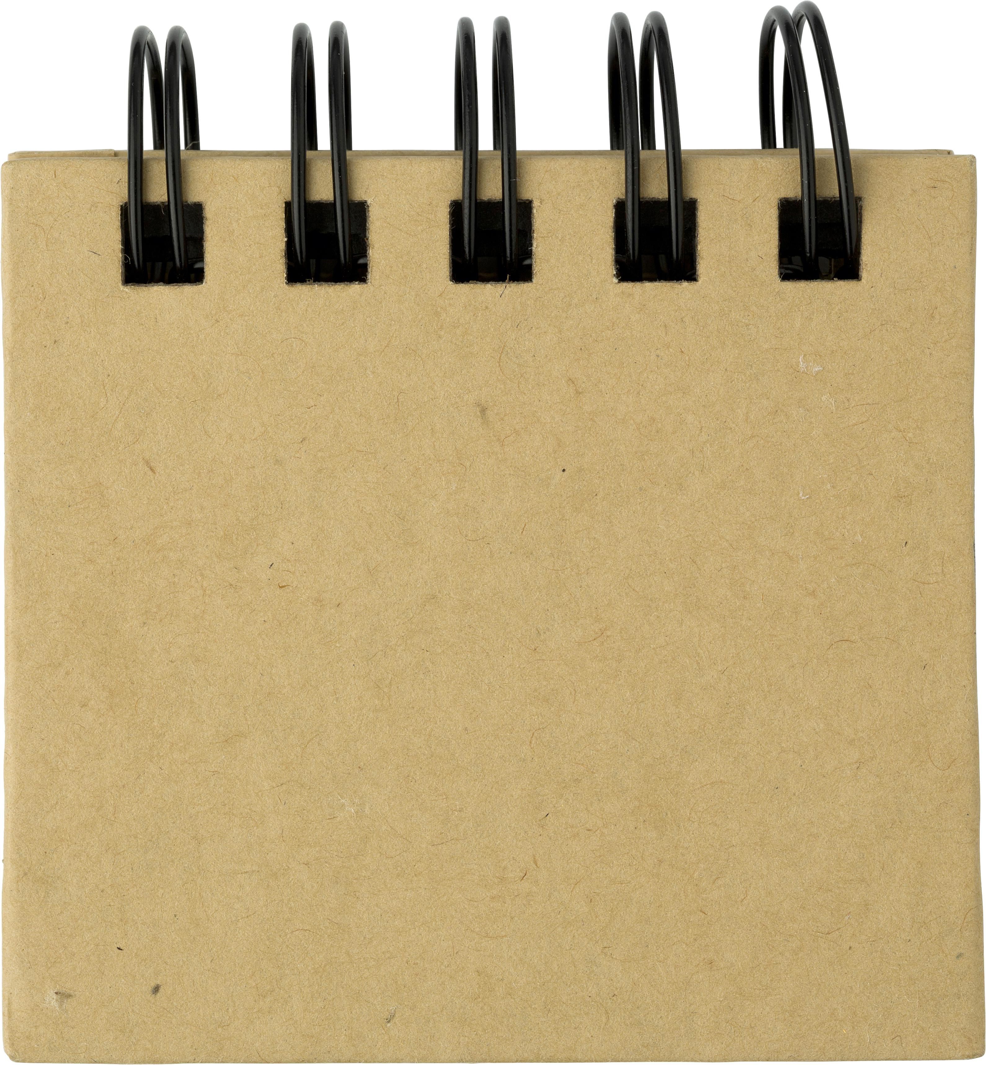 Haftnotizen-Mappe Clemence – 250 Haftnotizen, braun