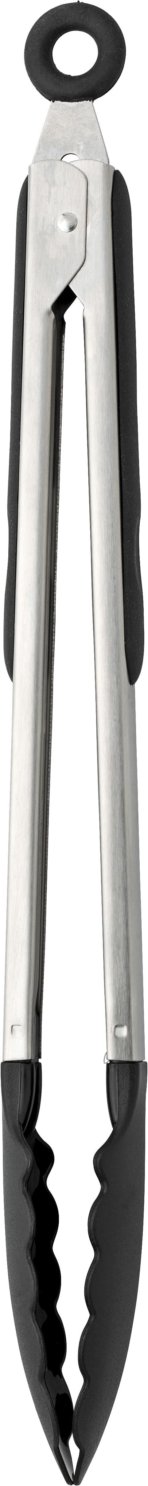 Pince de cuisine Maeve – Inox – 30 cm, noir/argenté