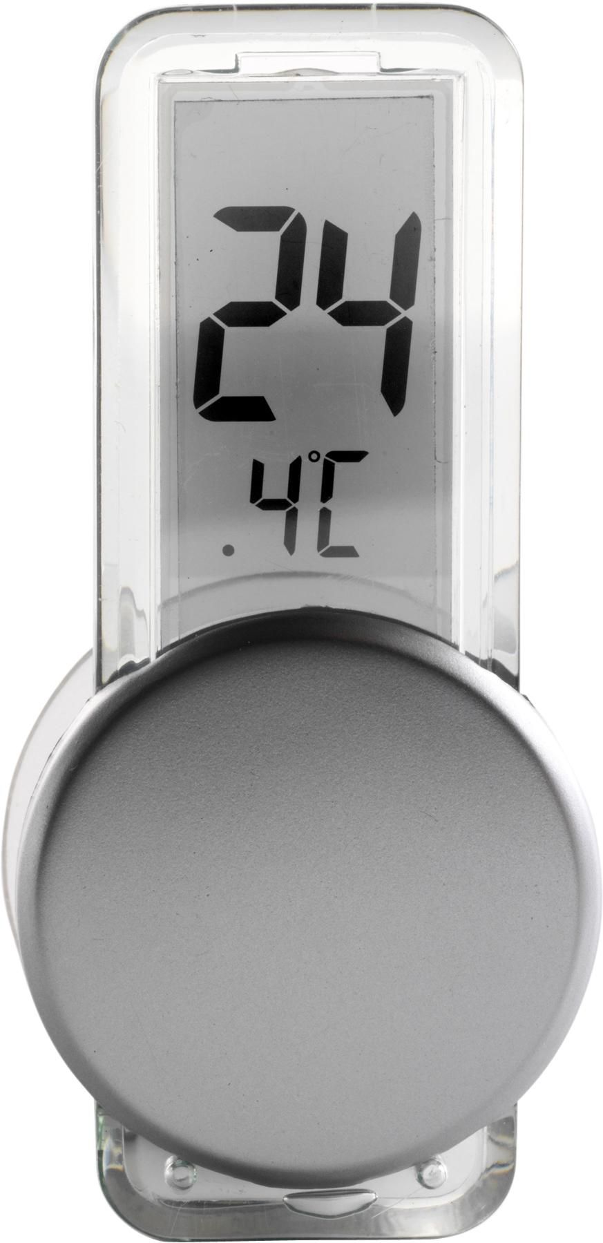 Thermometer Roxanne – Plastic – Suction cup – Silver, silver