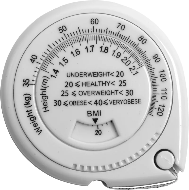 BMI tape measure Jasper – 1.5 meter, white