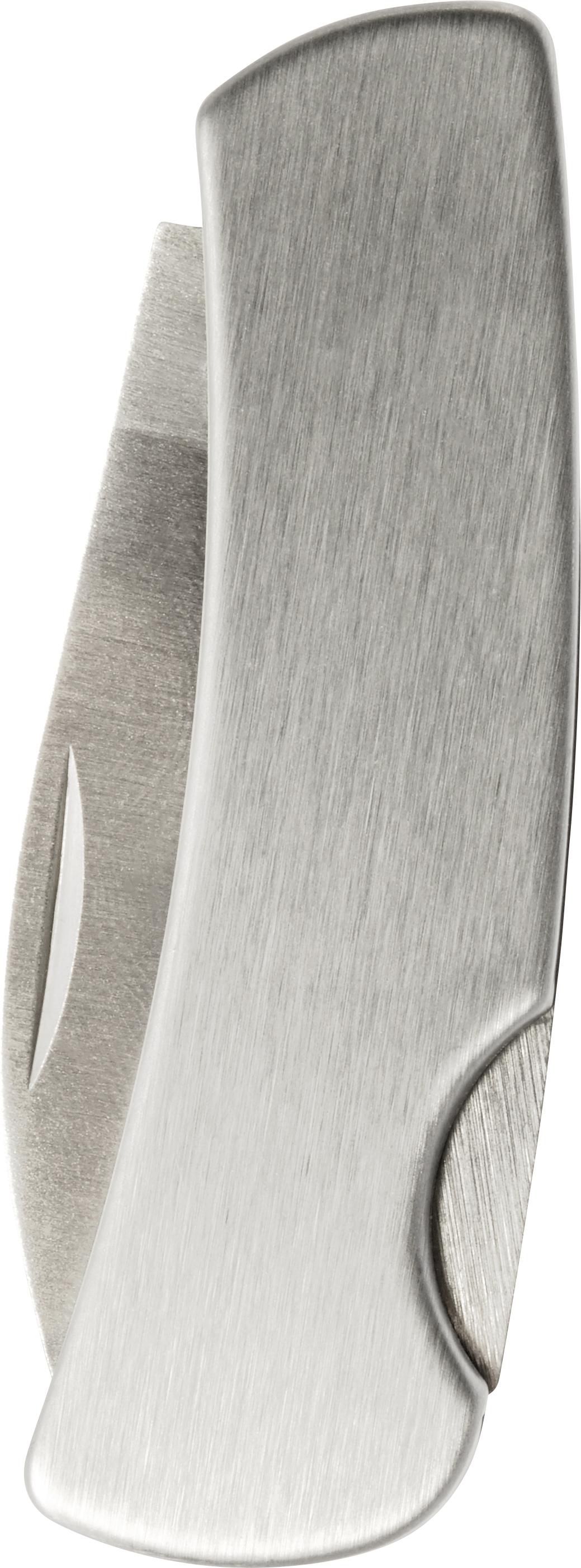 Pocket knife Evelyn – Stainless steel – With lock, silver