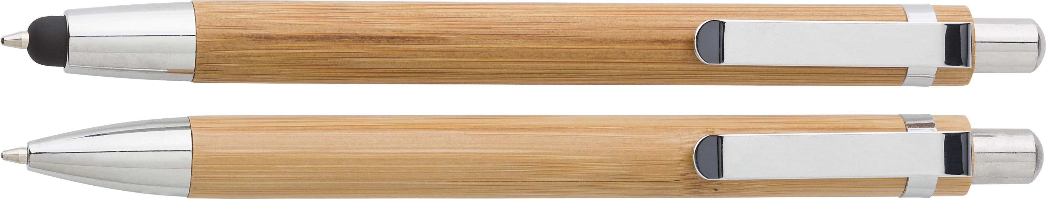Schreibset Darlene – Bambus – 2-teilig, braun
