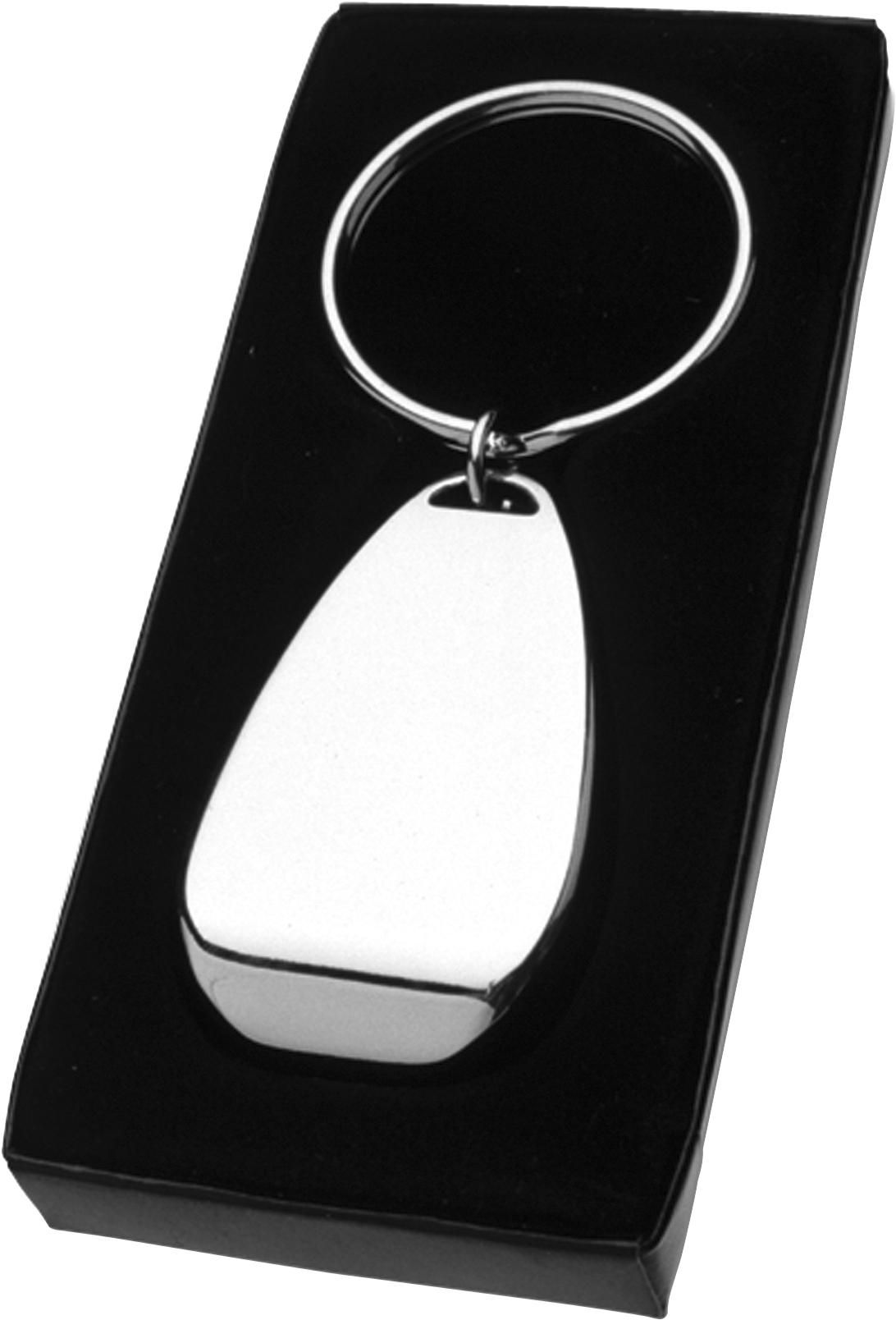 Schlüsselanhänger Alma – Mit Flaschenöffner, silber