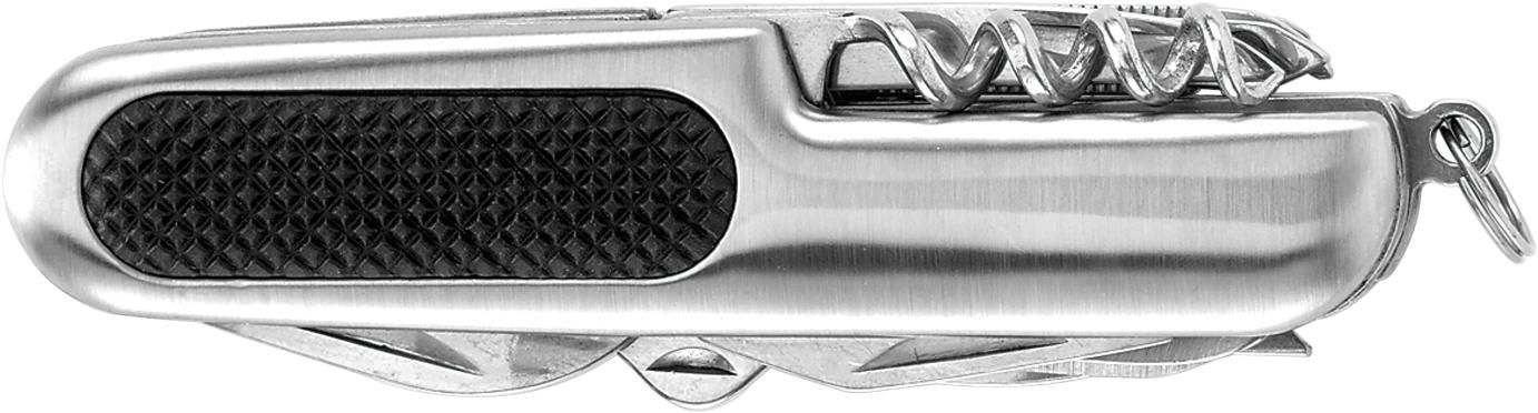 Couteau de poche Carol – 11 fonctions, argenté