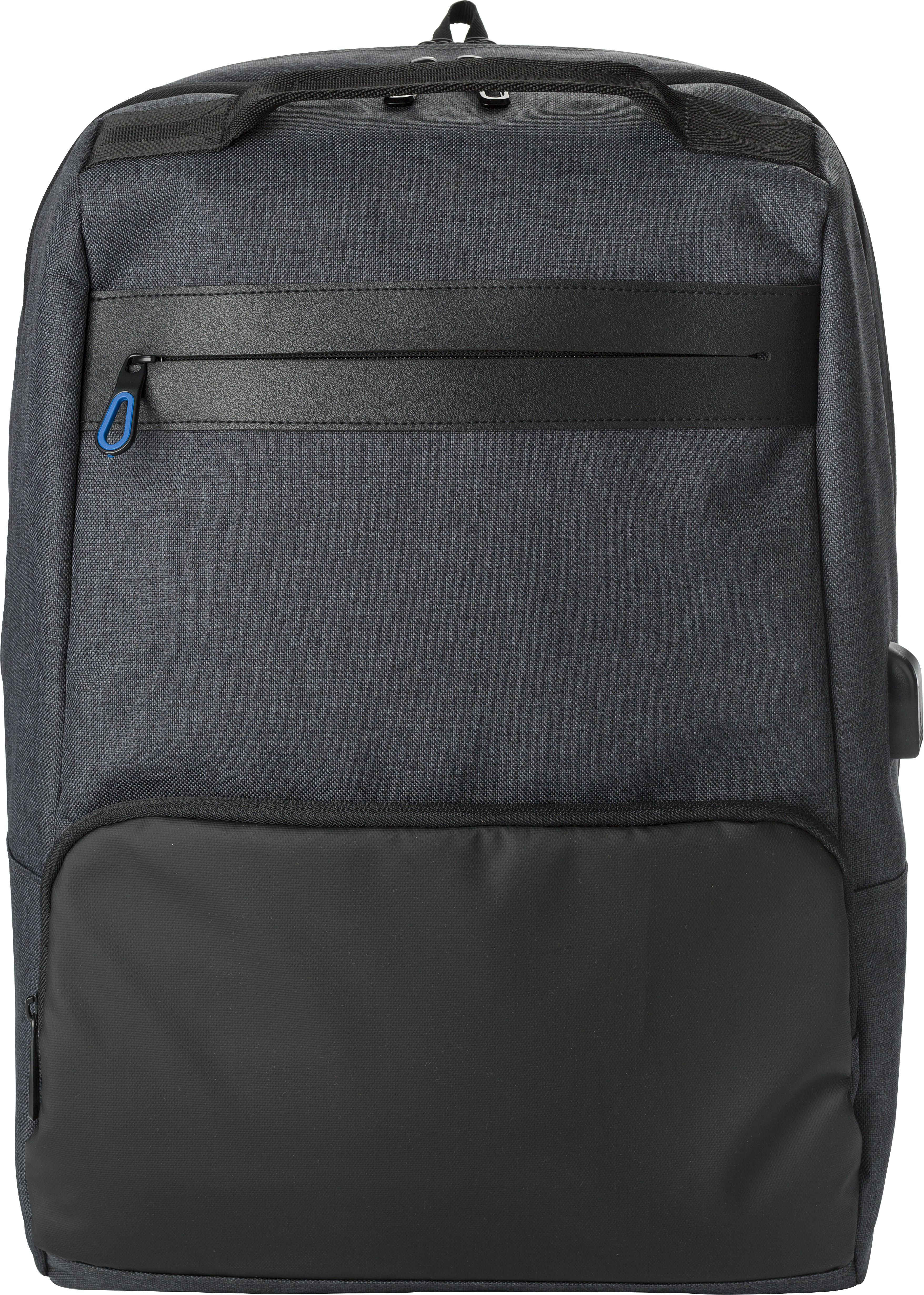 Laptop backpack Romy – Plastic – Anti-theft, black