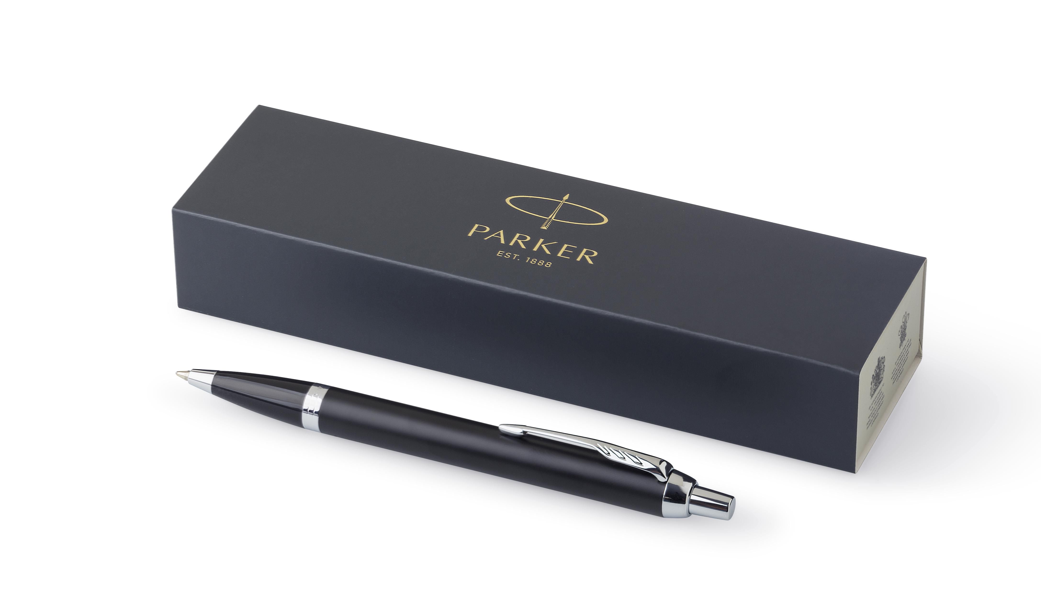 Parker IM ballpen – Brass and chrome, silver