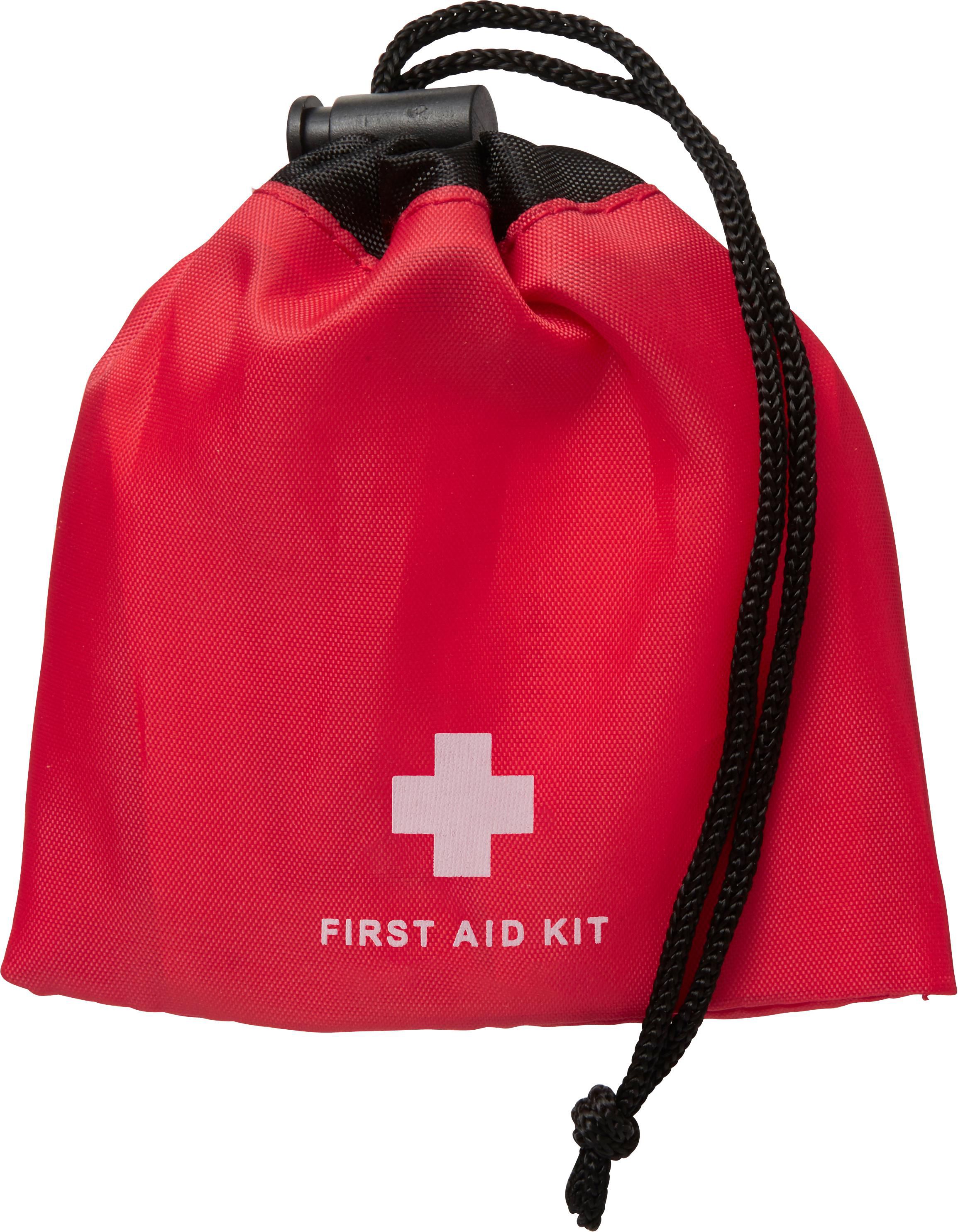 First aid kit Juan – 11 pcs – Pouch, red