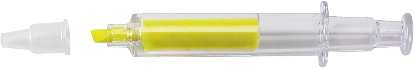 Surligneur Laurel – Forme de seringue, jaune