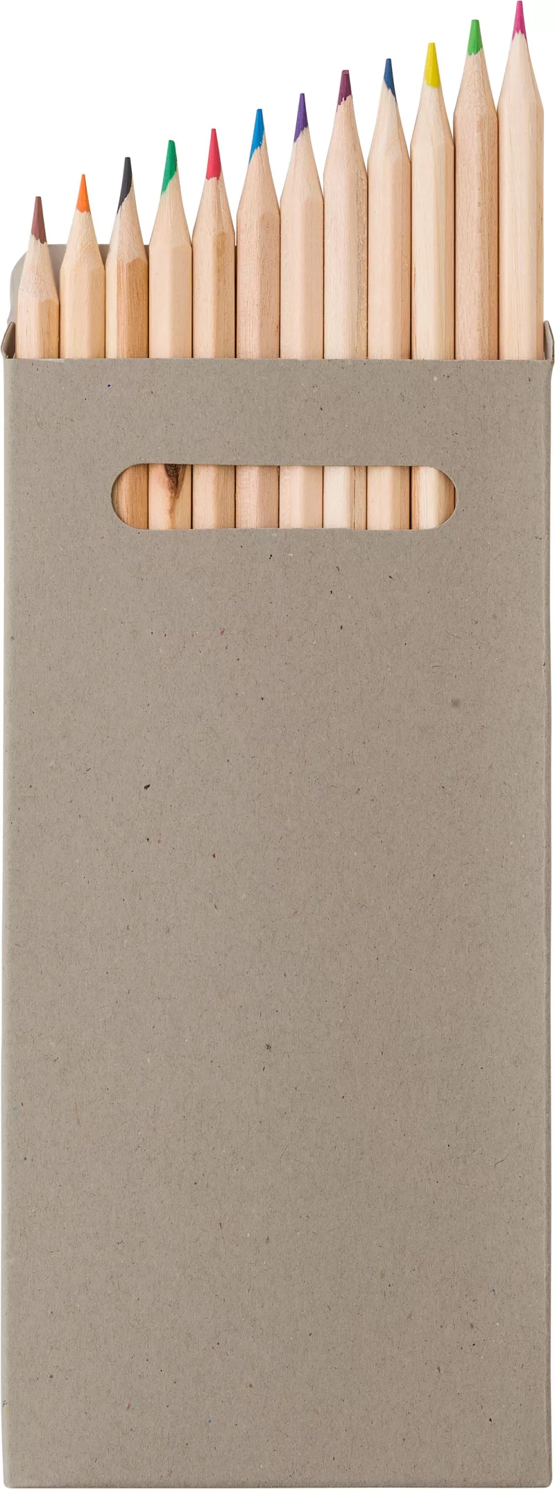 Set de crayons Nina – Bois – 12 pcs, gris