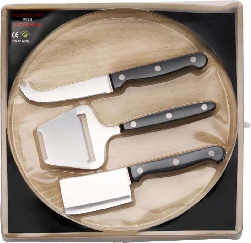 Käsebrett Max – Holz – 4 Stück, braun