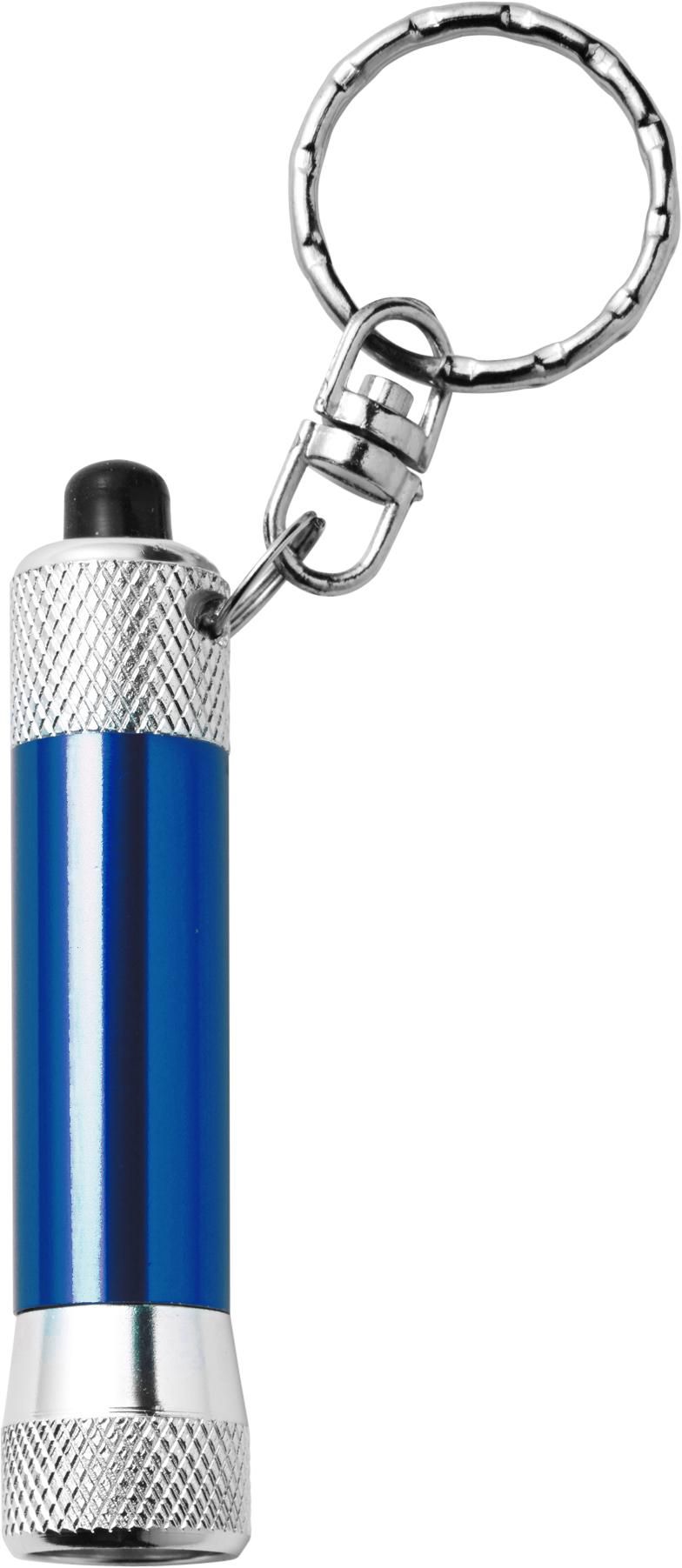 Porte-clés Audrey – Aluminium – LED, bleu cobalt
