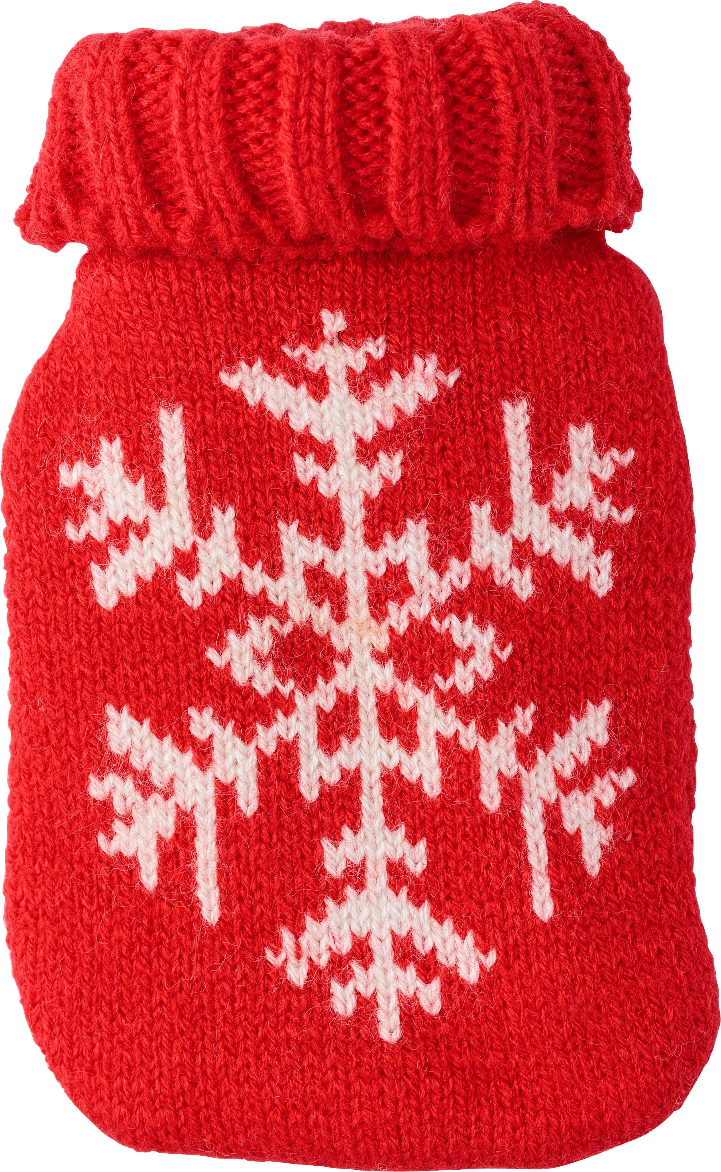 Coussin chauffant Maisie – Réutilisable – Forme bouillotte, rouge