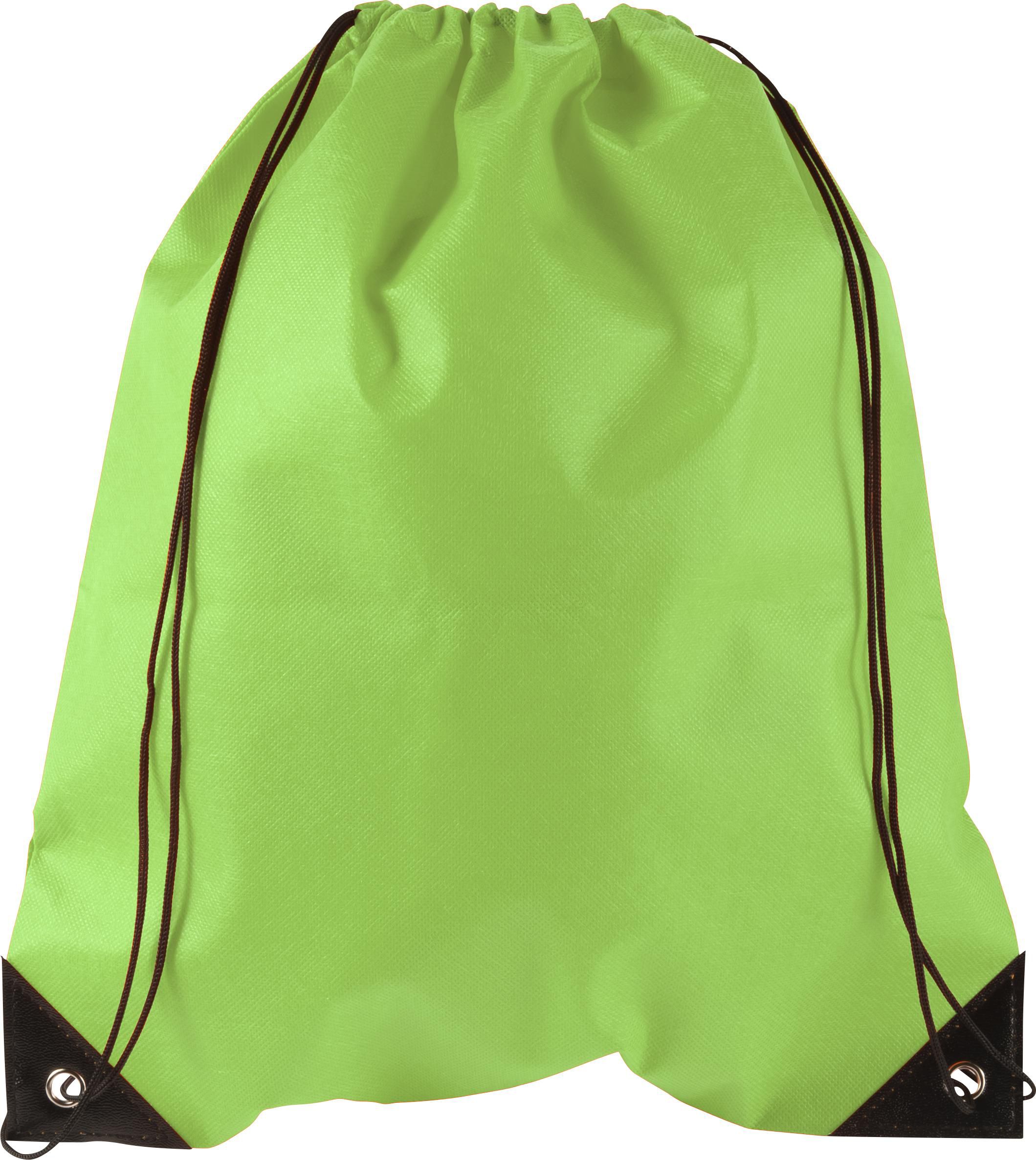 Sac à cordon Nathalie – Non-tissé – 5 l, lime
