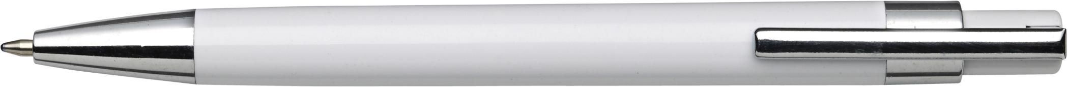 Ballpen Jarod – Metal clip, white