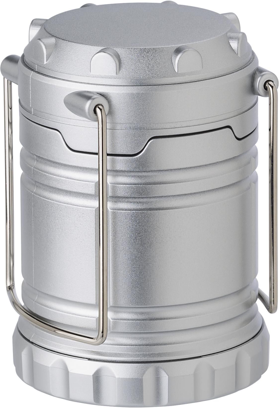 Camp light Jordan – Plastic – Retractable – 3 COB strips, silver