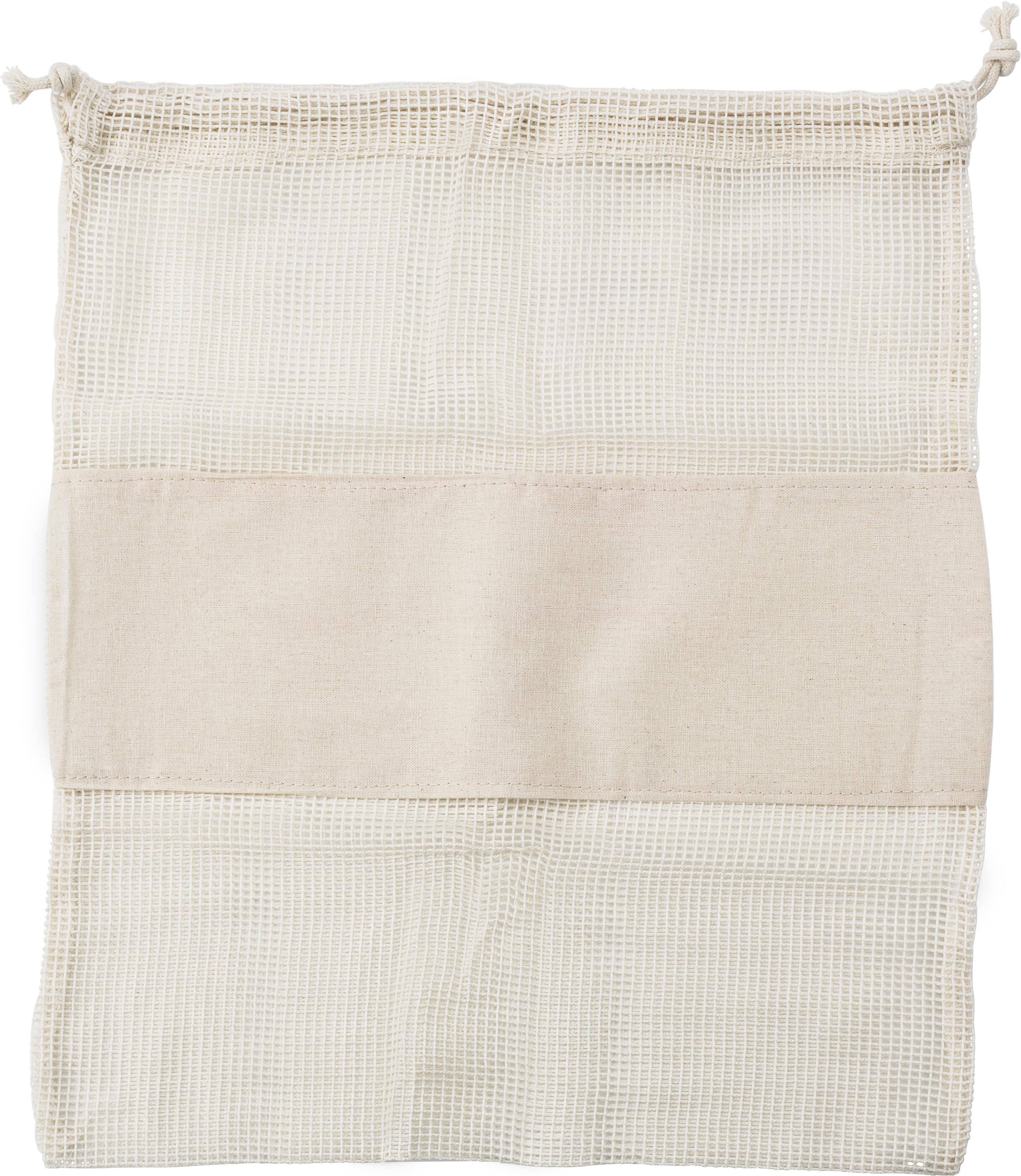 Sacs à légumes Adele – Coton biologique – 3 pièces, kaki écru