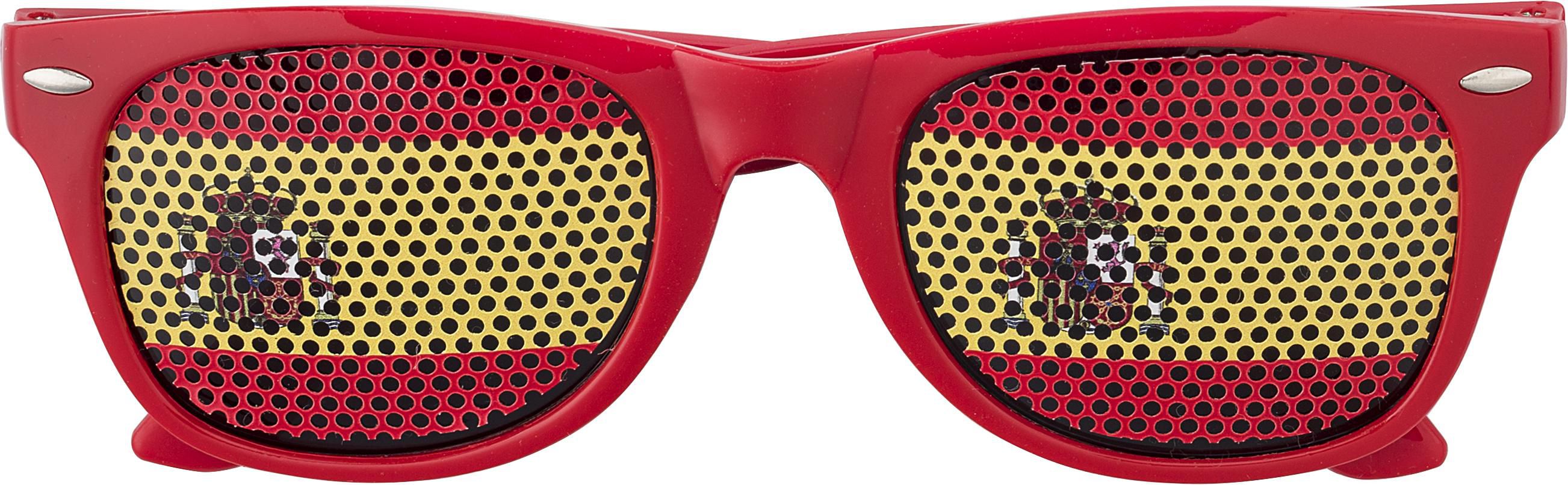 Party glasses Lexi – Country flag, red/yellow