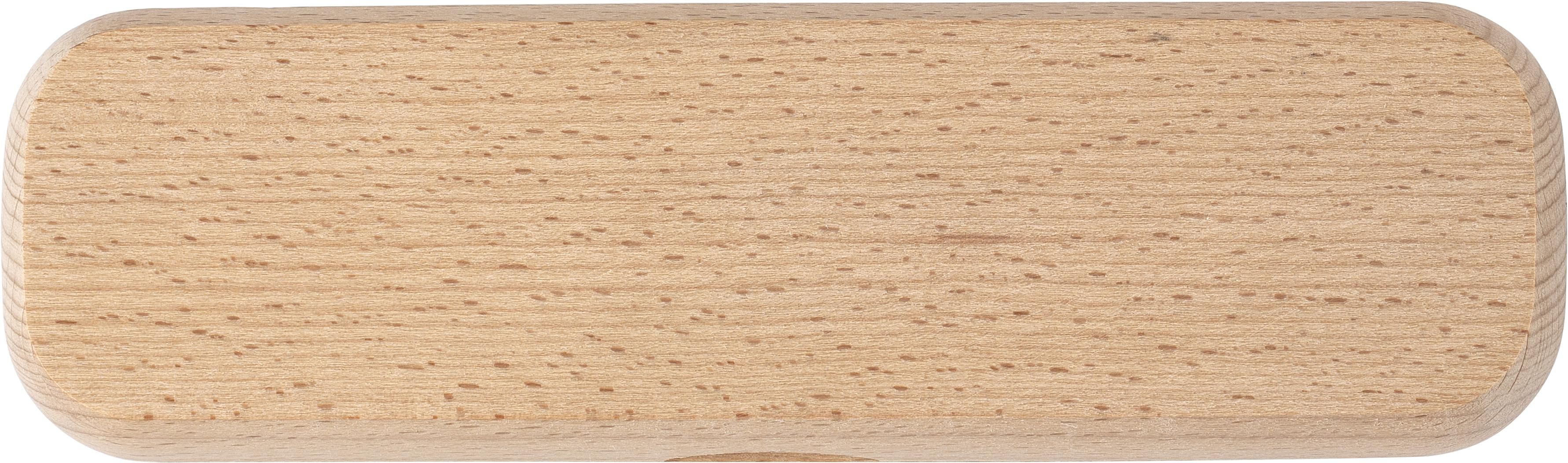 Writing set Oliviero – Beechwood – 2 items, brown