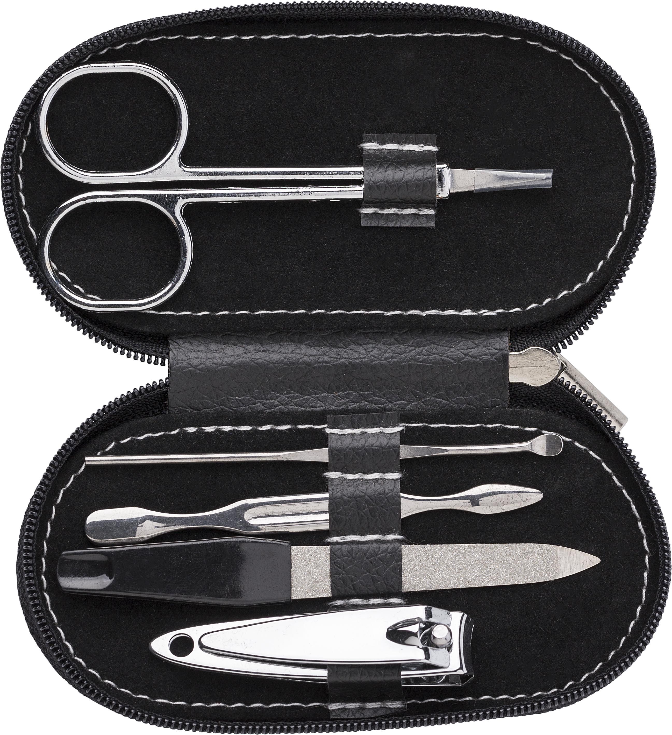 Set de manucure Blake – 5 pièces, noir