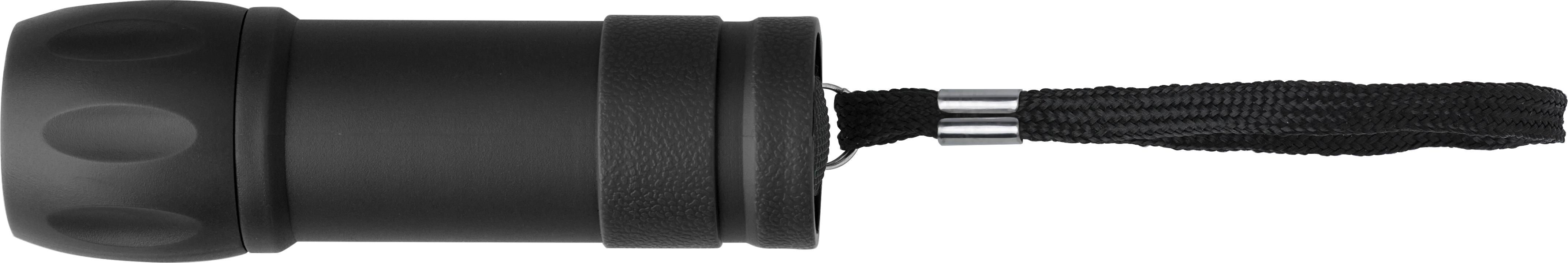 Lampe de poche Keira – Plastique – COB – Bracelet, noir
