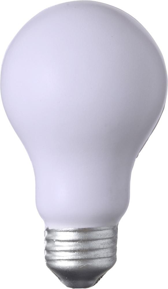 Stress ball Arianna – Light bulb shape, white
