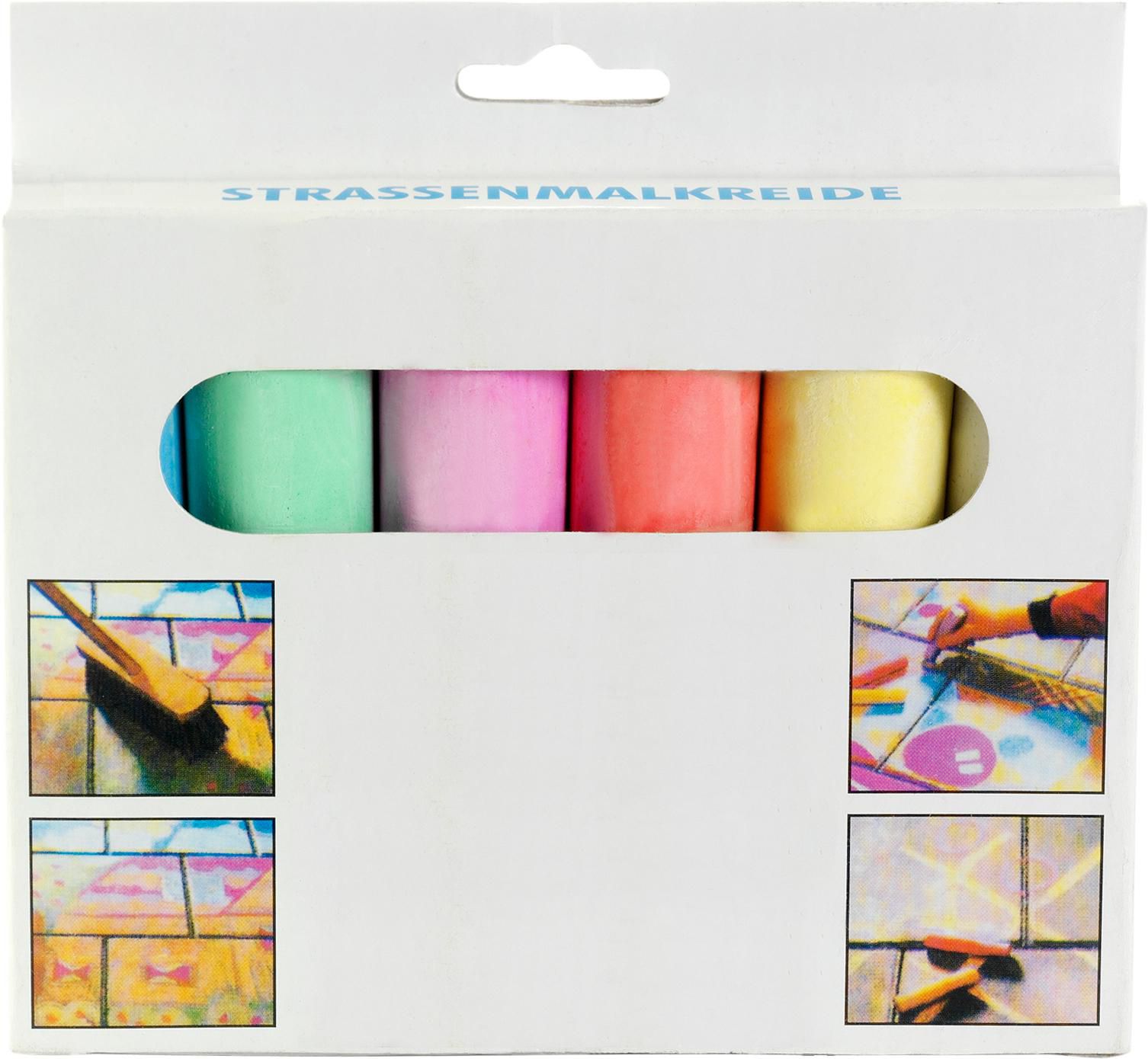 Sidewalk chalk Ottilie – 6 colors, custom/multicolor