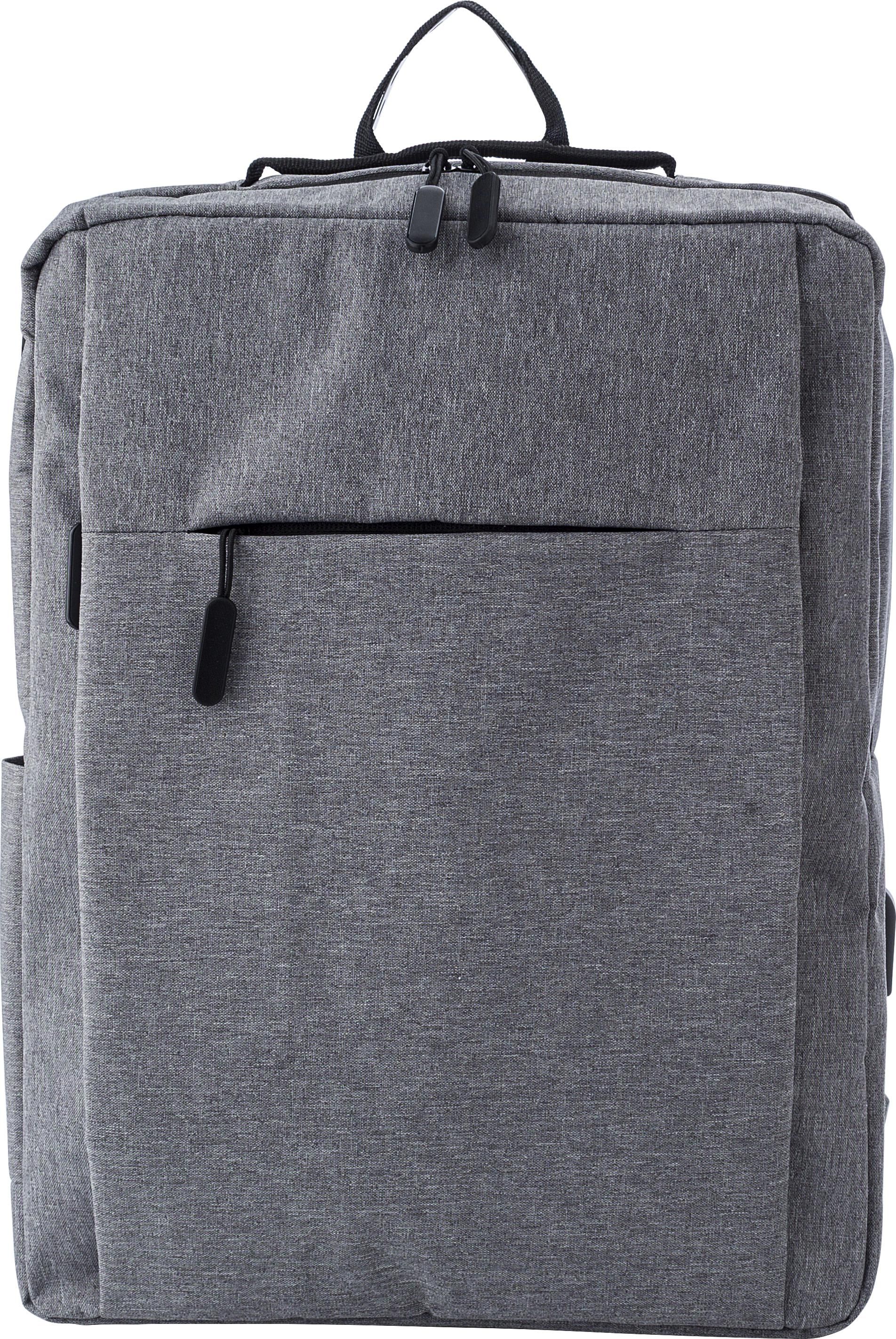 Sac à dos pour ordinateur Carlito – 300D – 15 pouces, gris