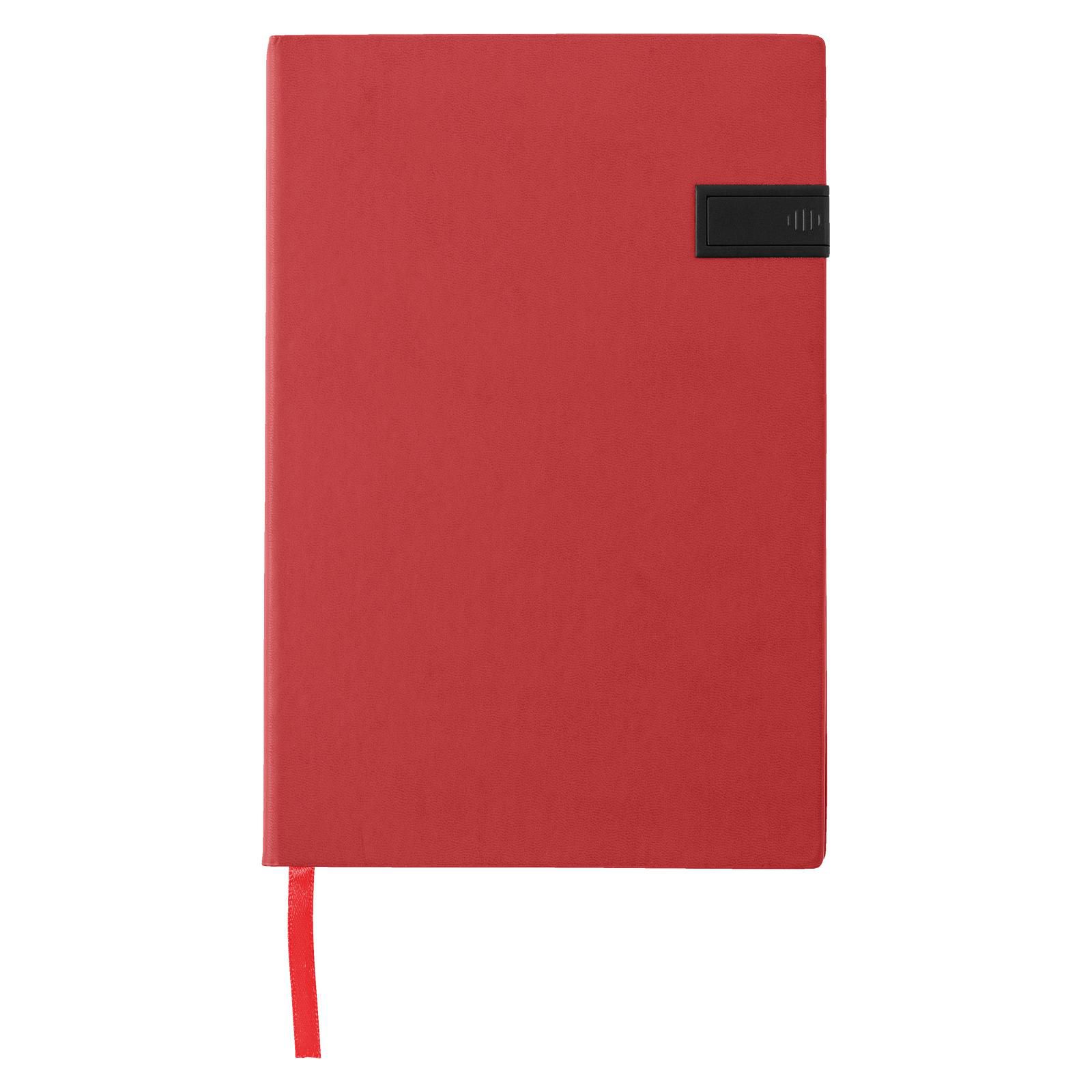 Carnet avec clé USB Lex – A5 – Ligné, rouge