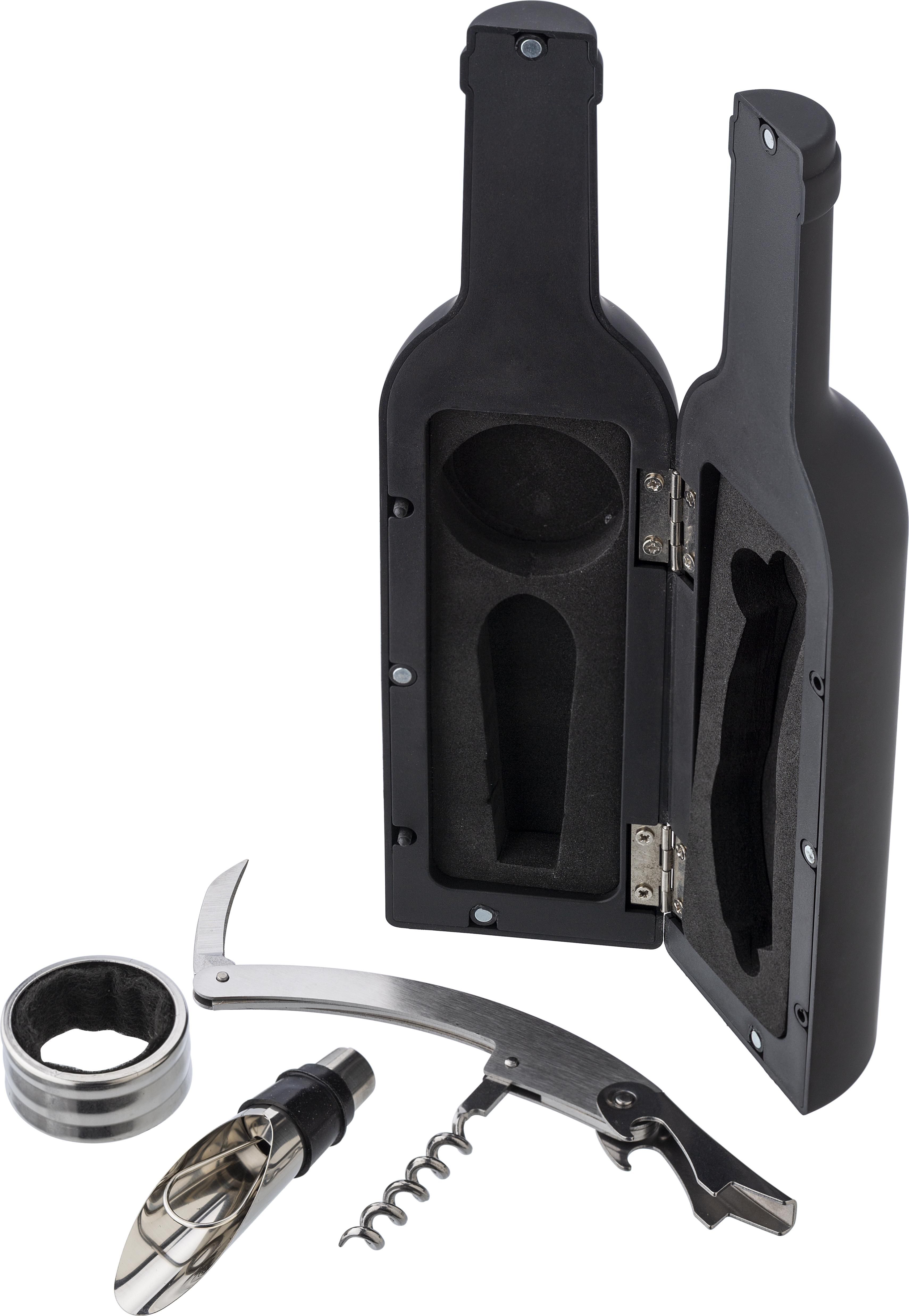 Wine set Kieran – Bottle shape, black