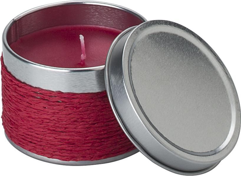 Scented candle Zora – Tin, red