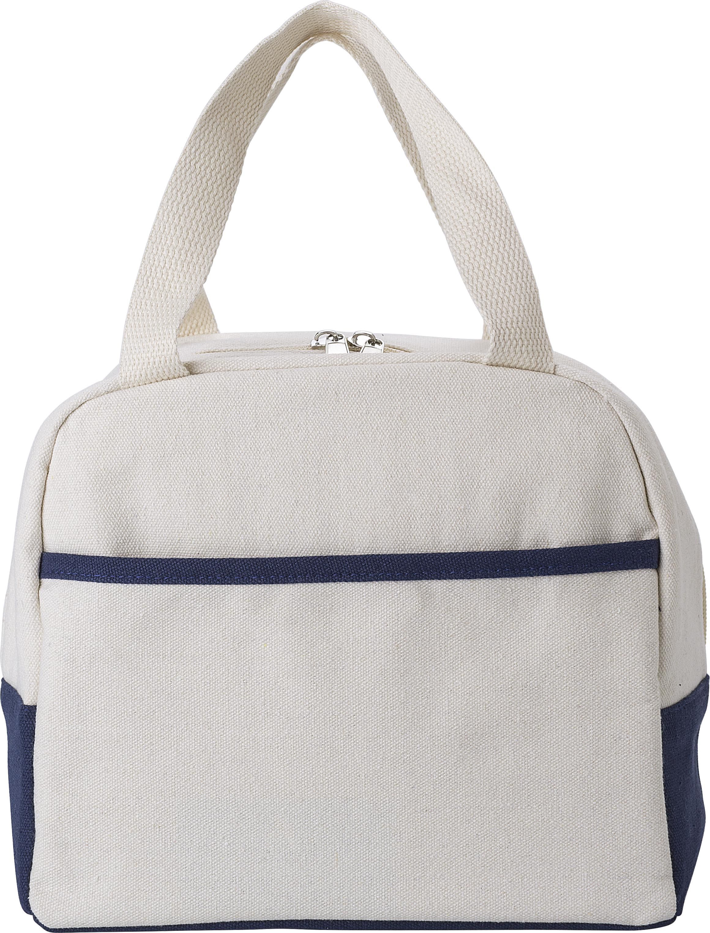 Kühltasche Alex – Baumwolle – 6 l, blau/neutral