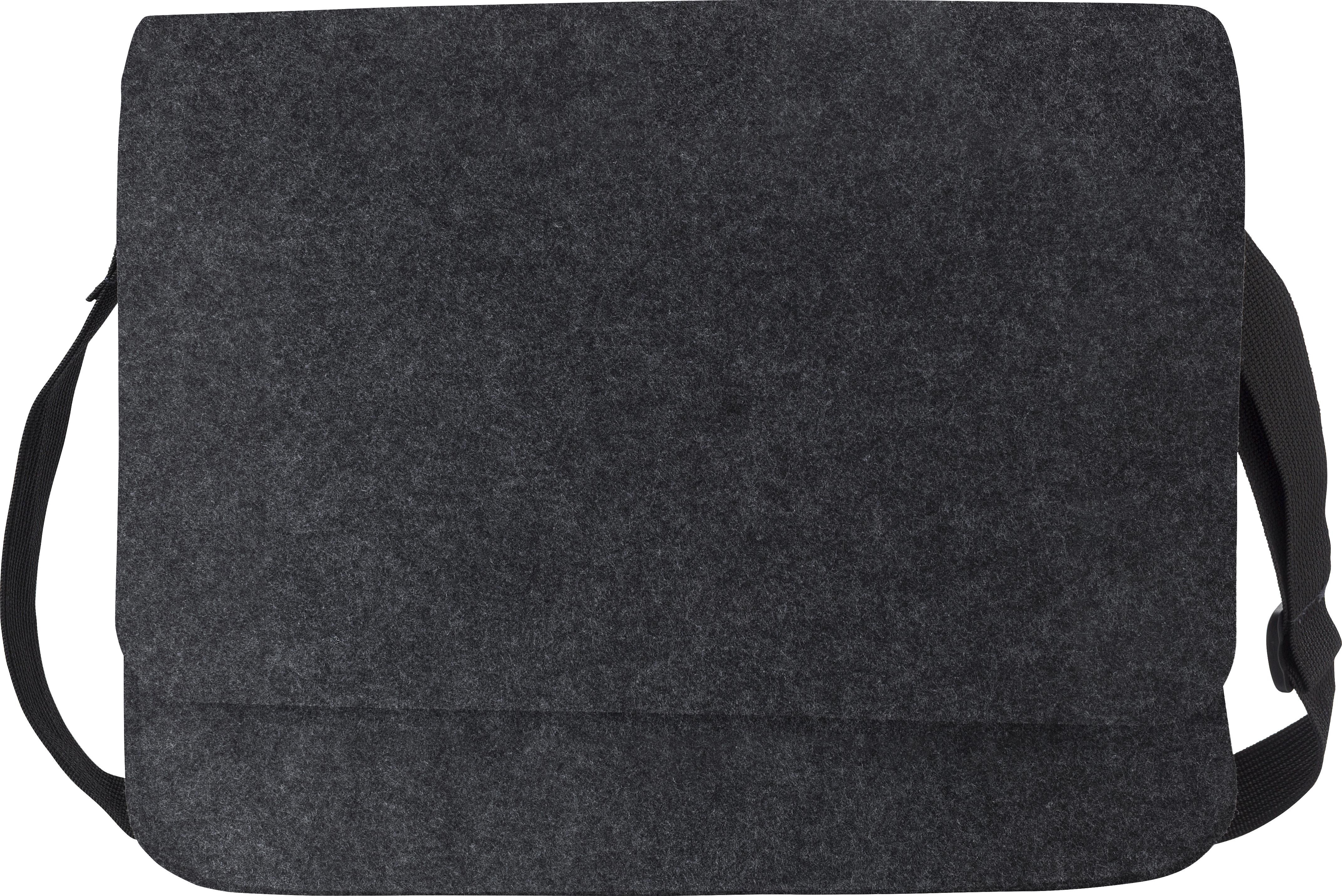 Laptop bag Layla – Felt – 15 inch – Velcro closure, dark grey