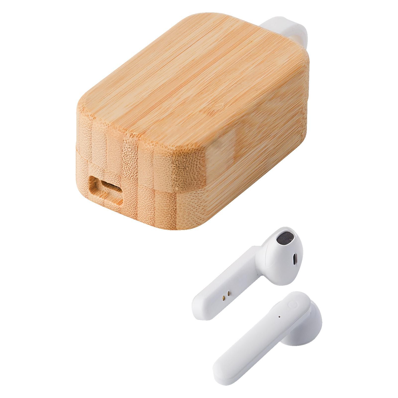 Earbuds Marmara – Bamboo – Wireless, bamboo