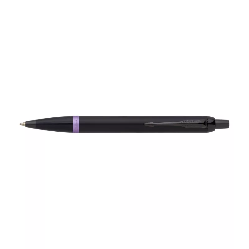 Parker IM Vibrant Rings stylo bille – Métal, noir/pourpre