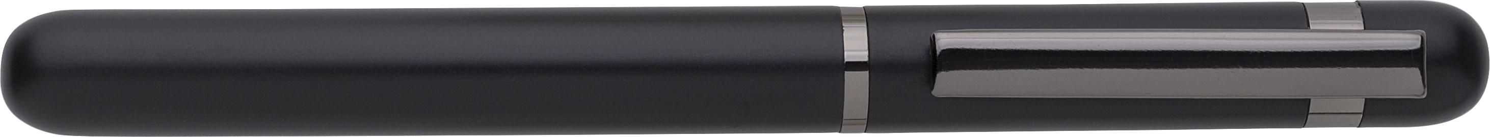 Stylo roller Bridger – Aluminium, noir