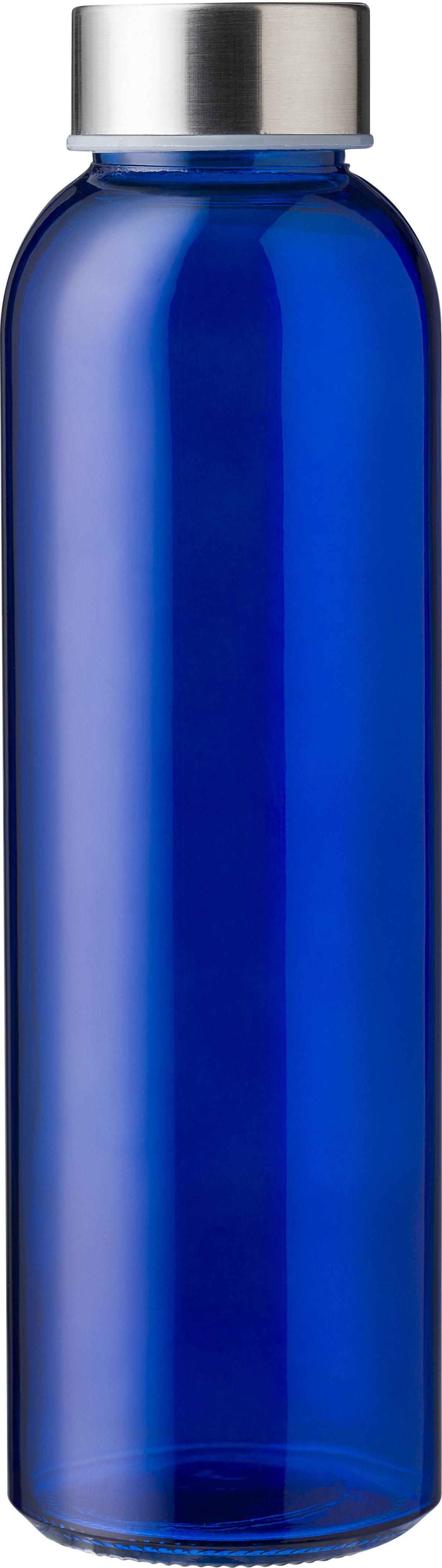 Trinkflasche Maxwell – Glas – Edelstahldeckel – 500 ml, kobaltblau