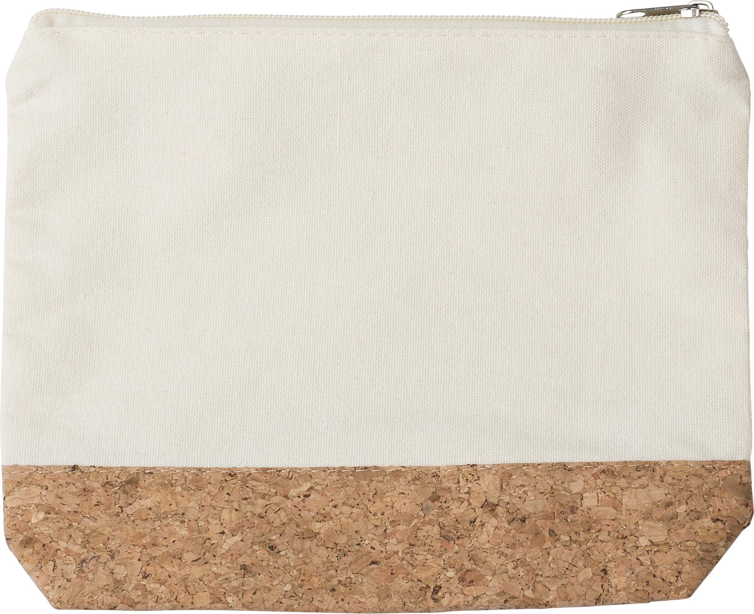Toiletry bag Teagan – Cotton – Cork – 0.5 l, khaki