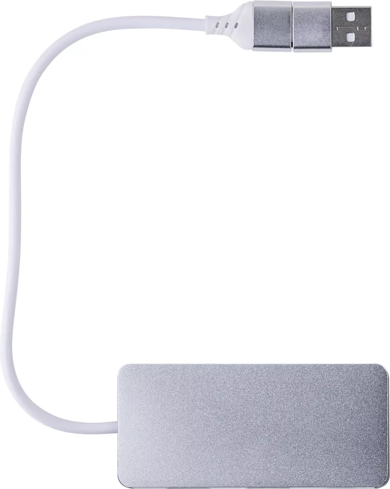 USB hub Layton – Aluminum – 3 ports, silver