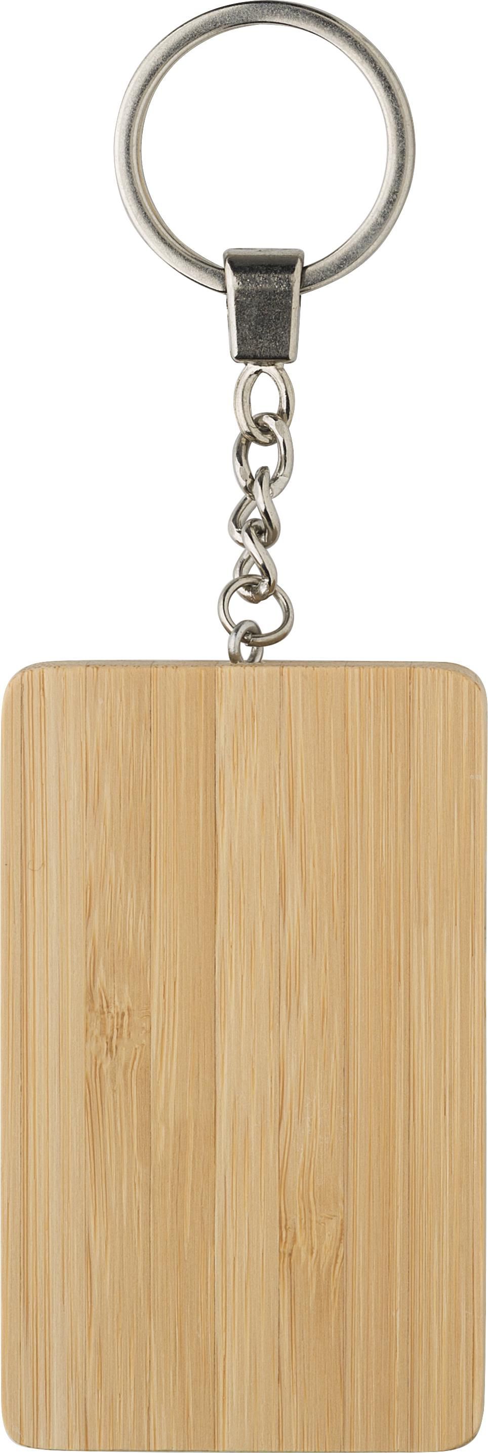 Key chain Bianca – Bamboo – With charging cables, brown