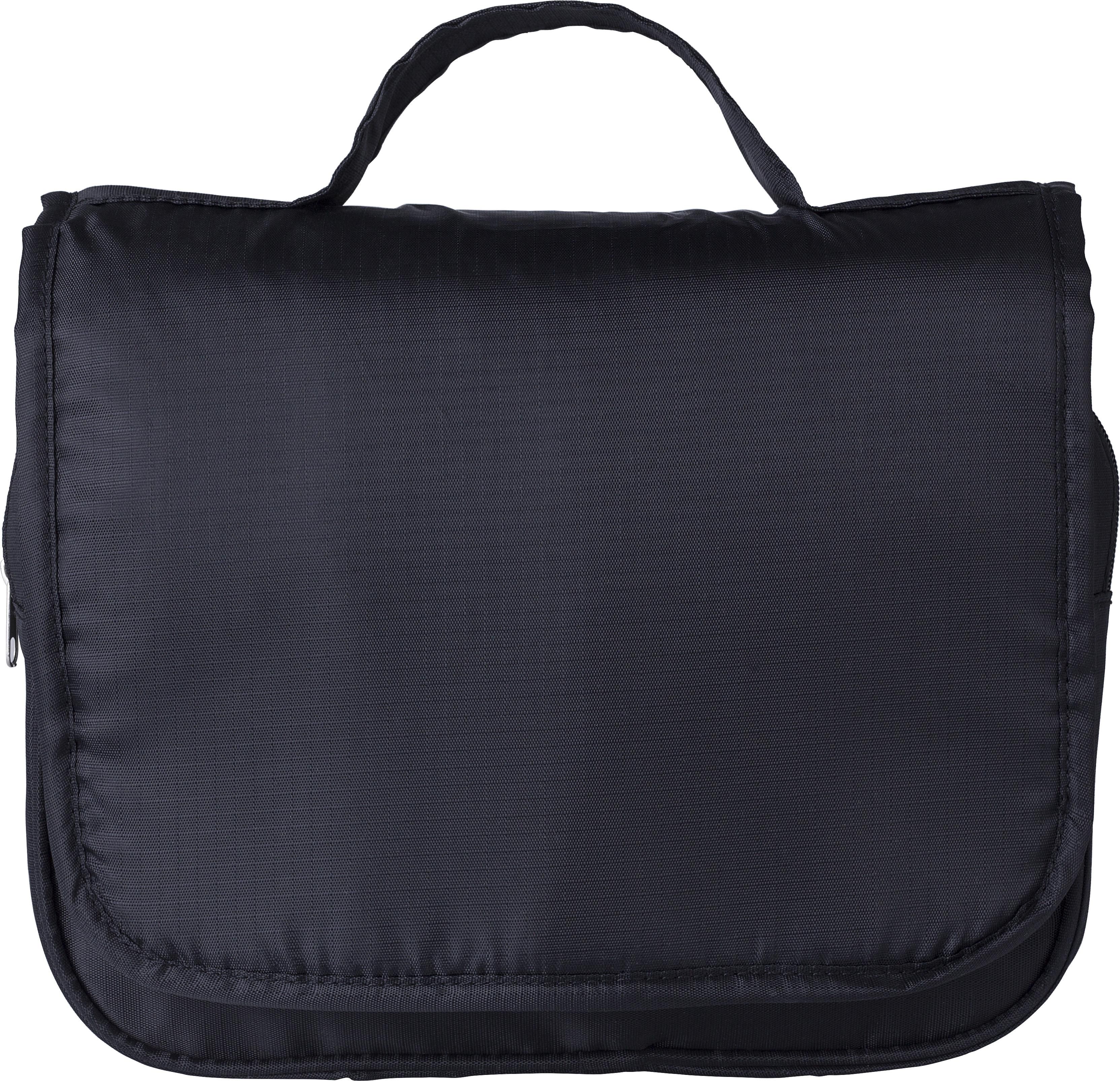 Kulturtasche Merrick – Ripstop – Aufhängehaken, schwarz