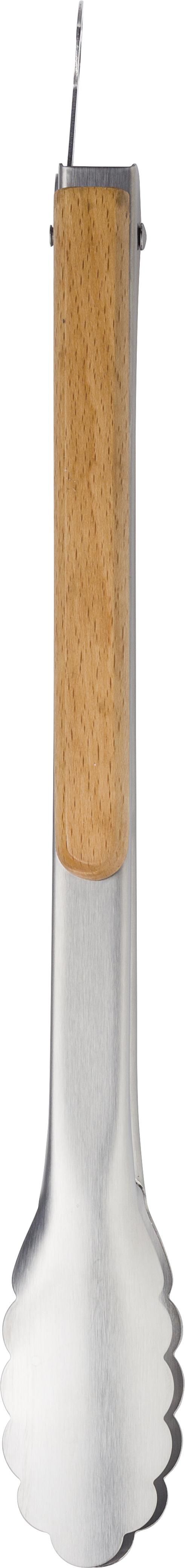 Grillzange Zephyr – Edelstahl, braun