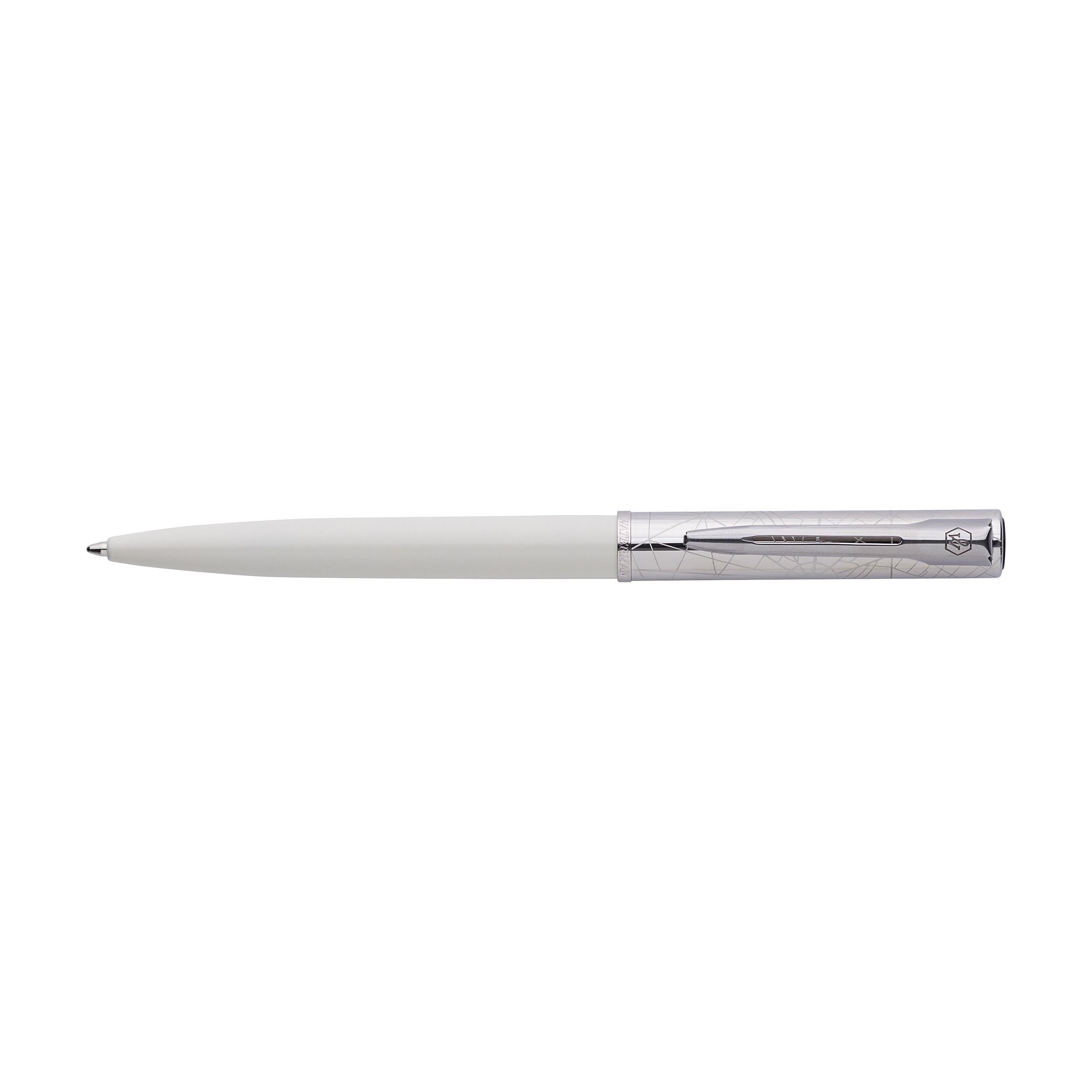 Waterman Allure Deluxe ballpen – Stainless steel, white