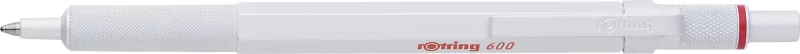 Rotring 600 ballpen – Metal, pearl white